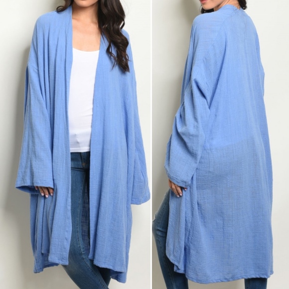 Charcoal kimono style Boho Cardigan - Picture 7 of 7